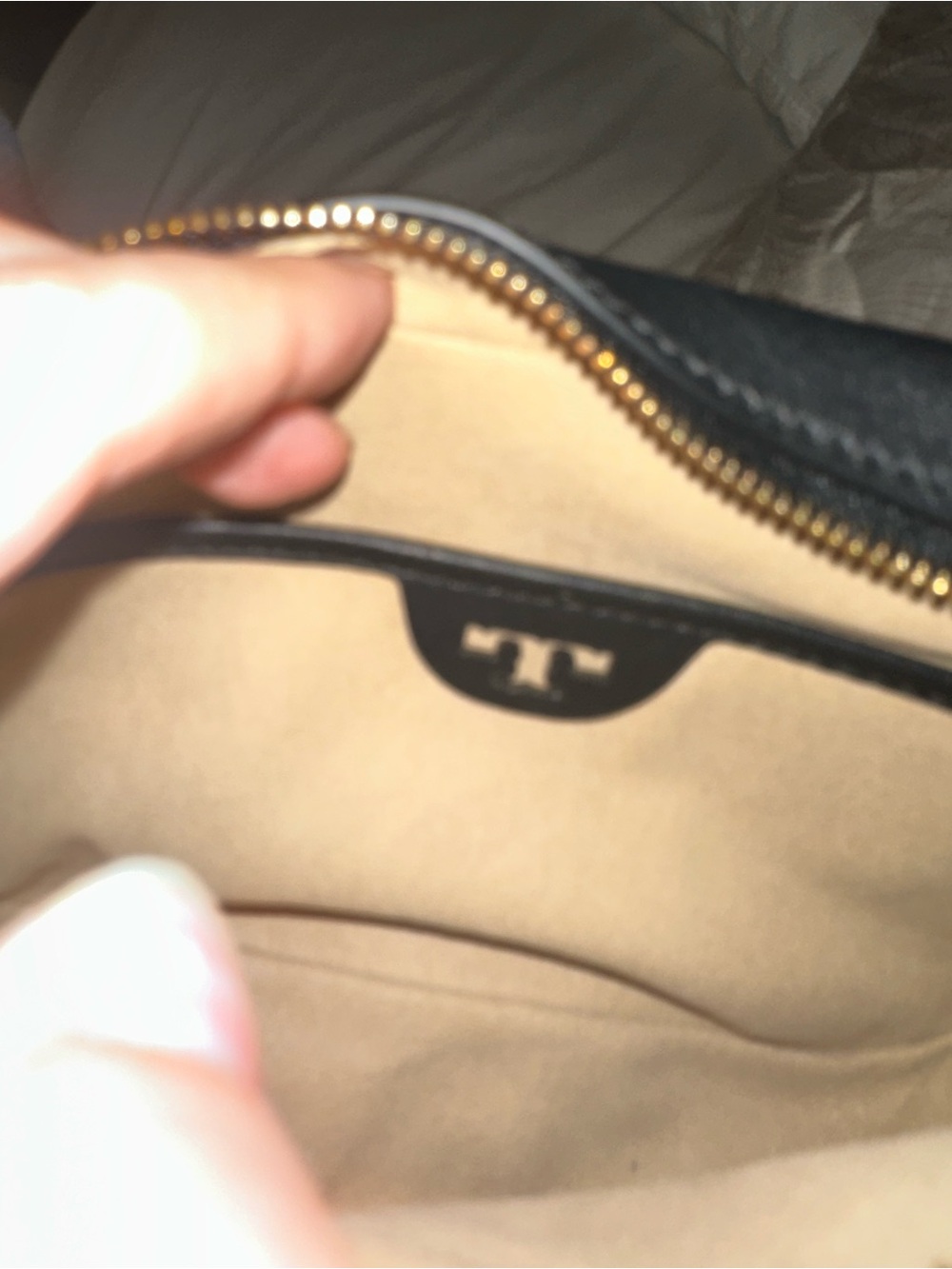 Tory Burch Black & Natural Woven Crossbody Bag - Picture 5 of 5